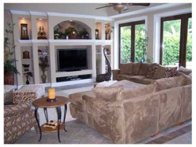 PASCH FAMILY ROOM WITH BUILT IN ENTERTANMENT CENTER
